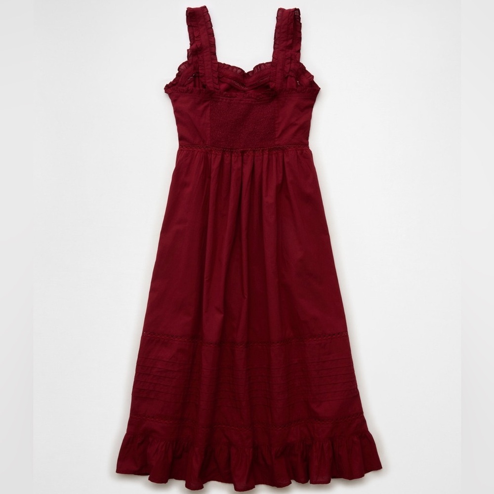 NWT American Eagle Catie Corset Midi Dress - Antique Rose - Picture 5 of 11
